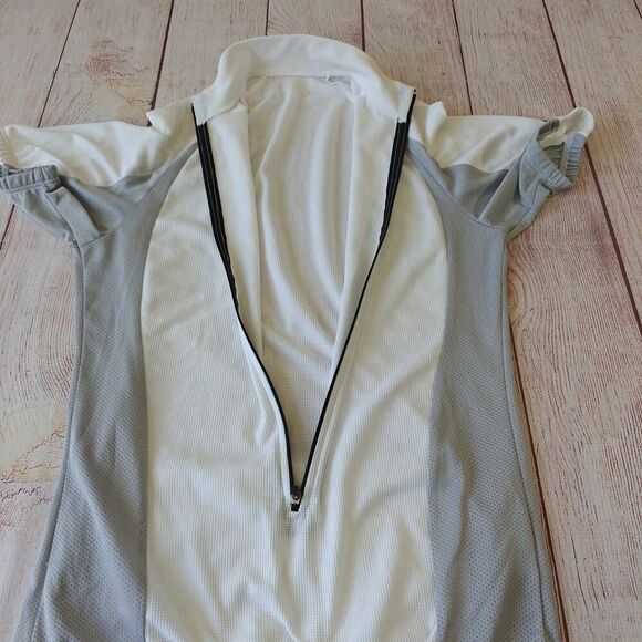 Bellwether 1/2 zip cycling jersey white/gray - Picture 3 of 8